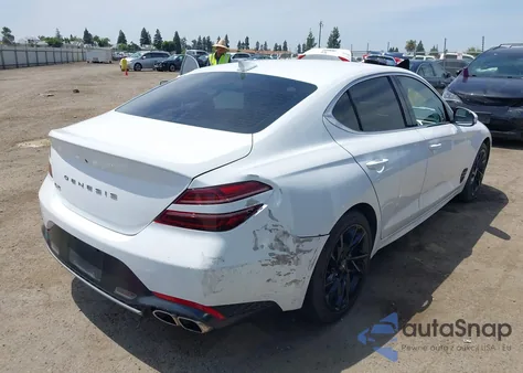 2022 Genesis G70 2.0T Rwd z USA, uszkodzony, nr VIN KMTG34TA9NU095130